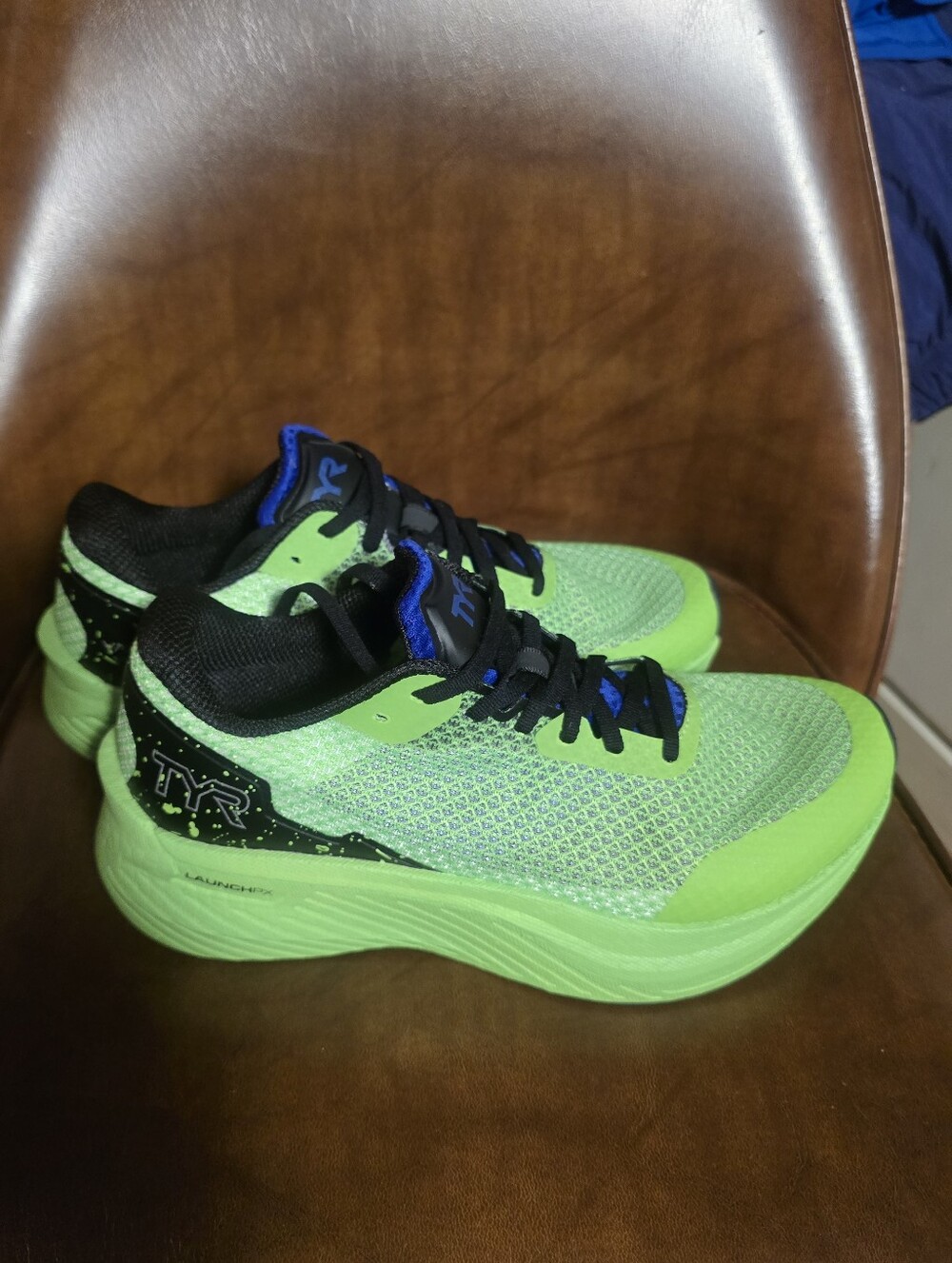 TYR Valkyrie Speedworks Runner Neon Green and Black Athletic Sneakers